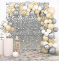 Silver Shimmer Wall Backdrop