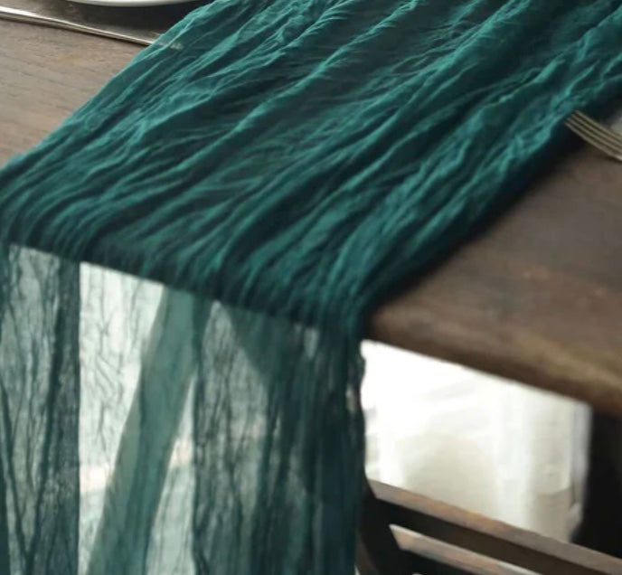 Cheesecloth Table Runner