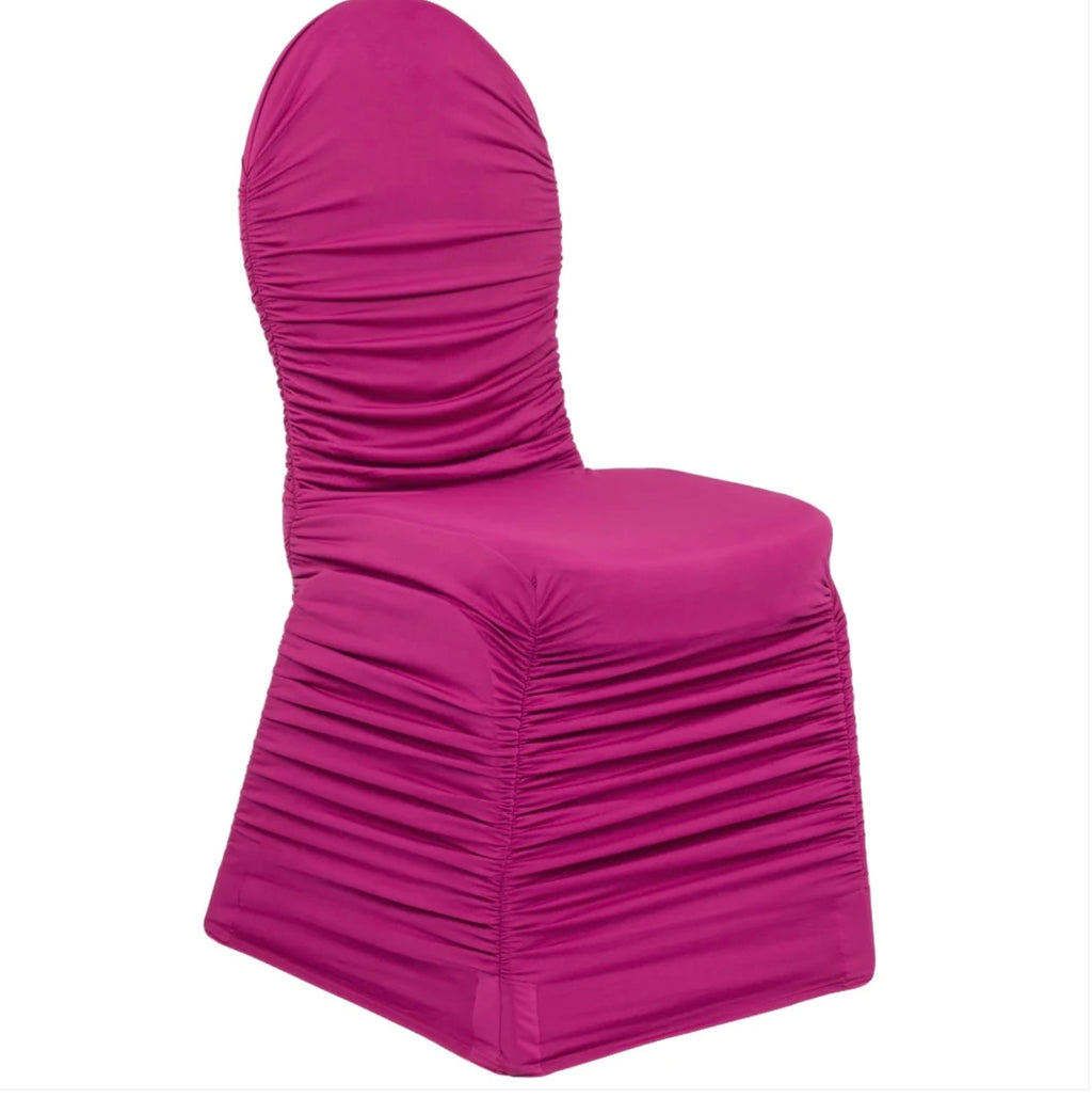 Ruched Spandex Banquet Chair Cover