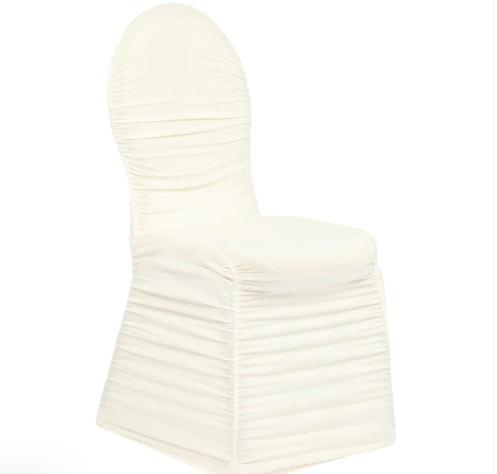 Ruched Spandex Banquet Chair Cover