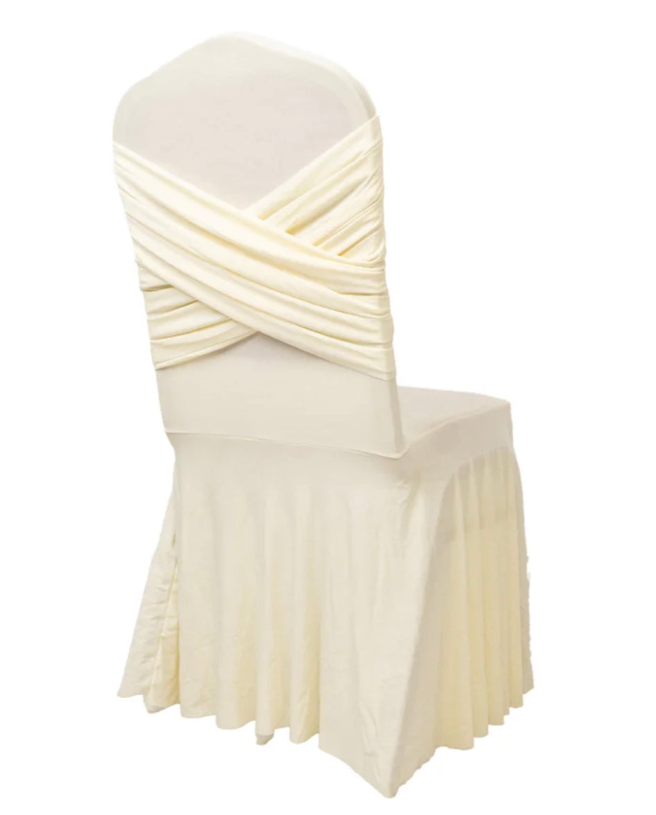 Spandex Banquet Chair Cover with Ruffle Skirt