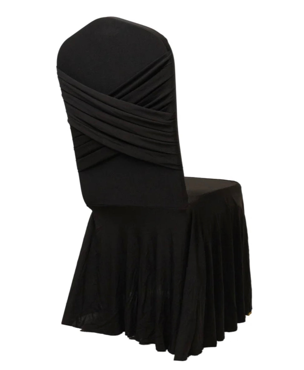 Spandex Banquet Chair Cover with Ruffle Skirt