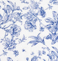 Blue Floral Design Tablecloth