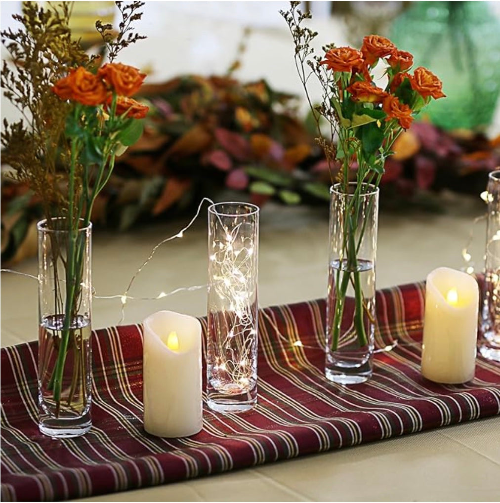 Glass Cylinder Bud Vases