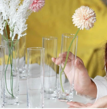 Glass Cylinder Bud Vases