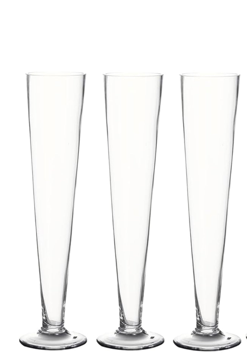 Glass Trumpet Vase 24"