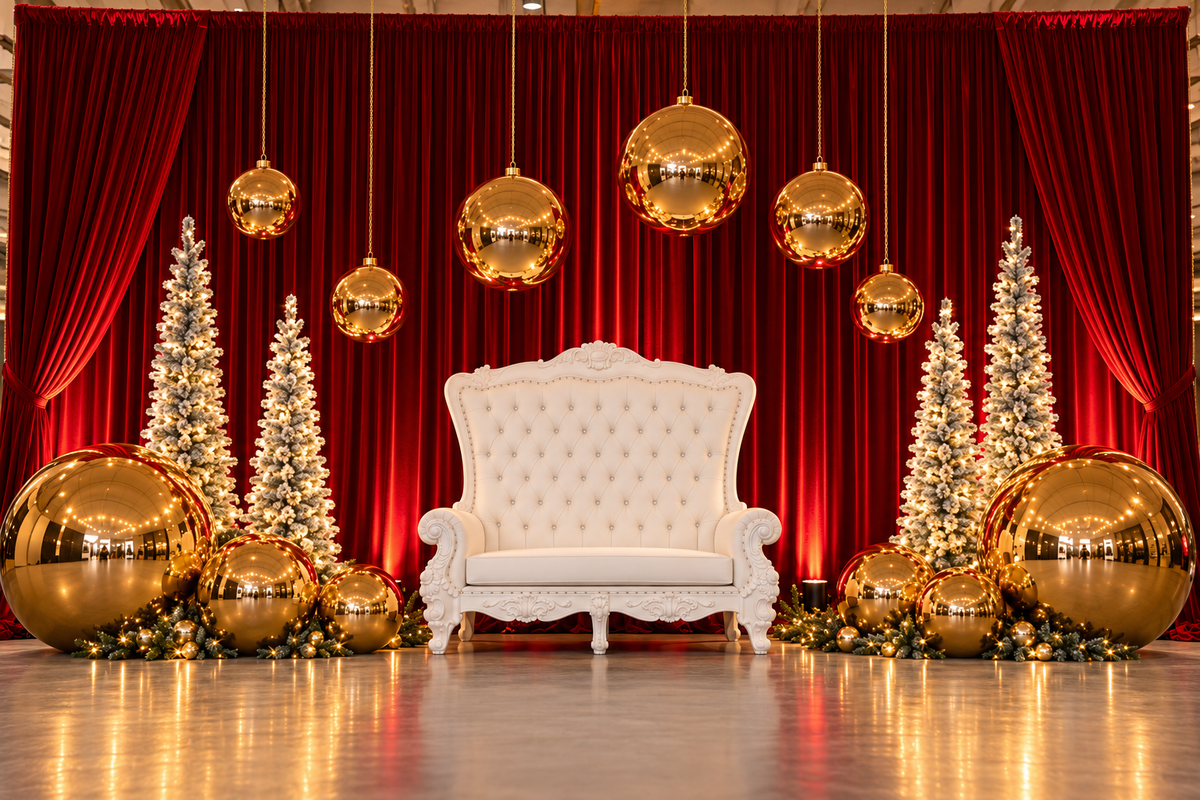 Holiday Throne Backdrop