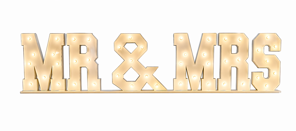 MR & MRS Marquee Topper
