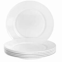 White Bone Dinner and Salad Plate