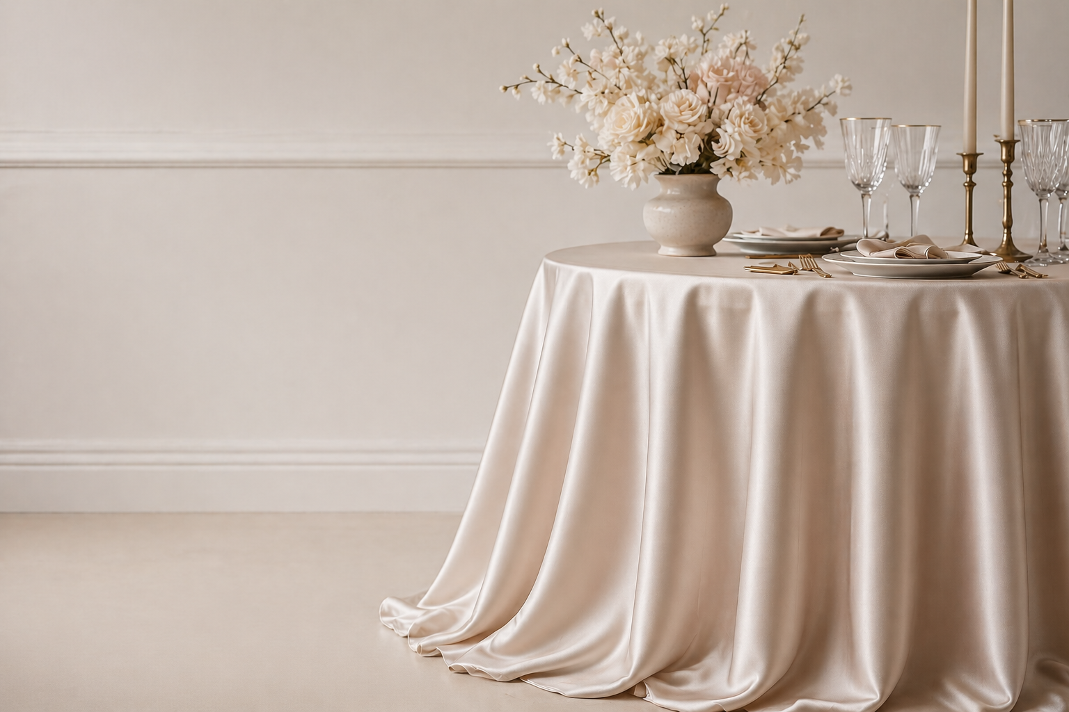 Lamour Satin Tablecloths