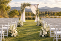 White Garden Chair Wedding Ceremony Package - (Click on Cart for Details)
