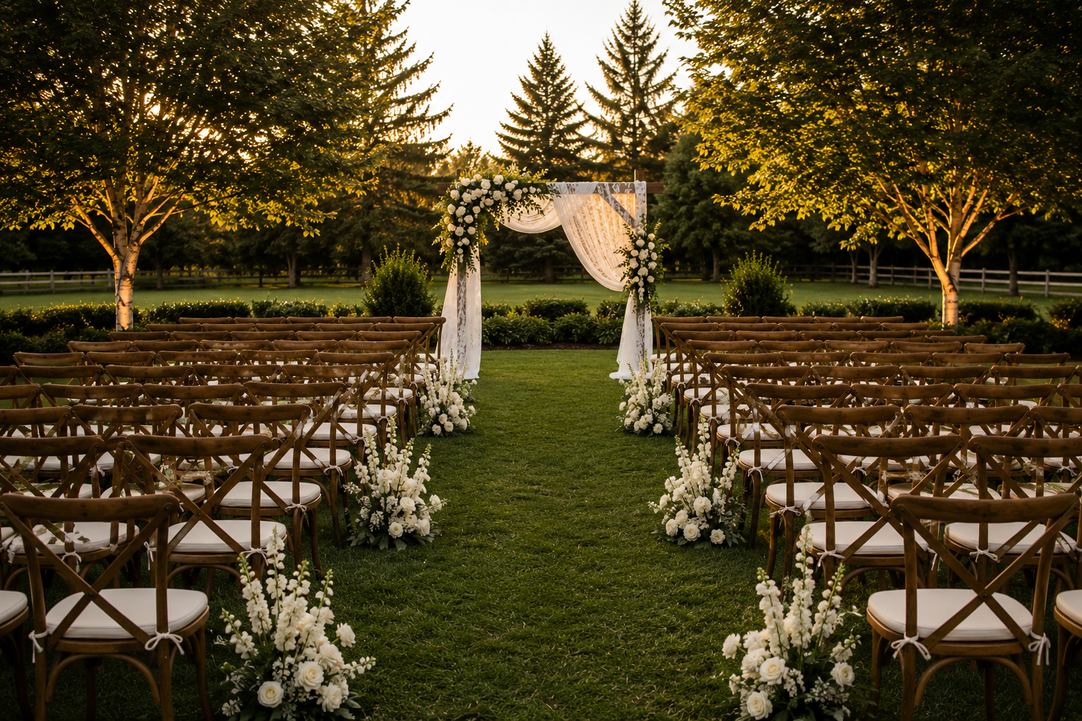 Custom Self Standing Aisle Florals
