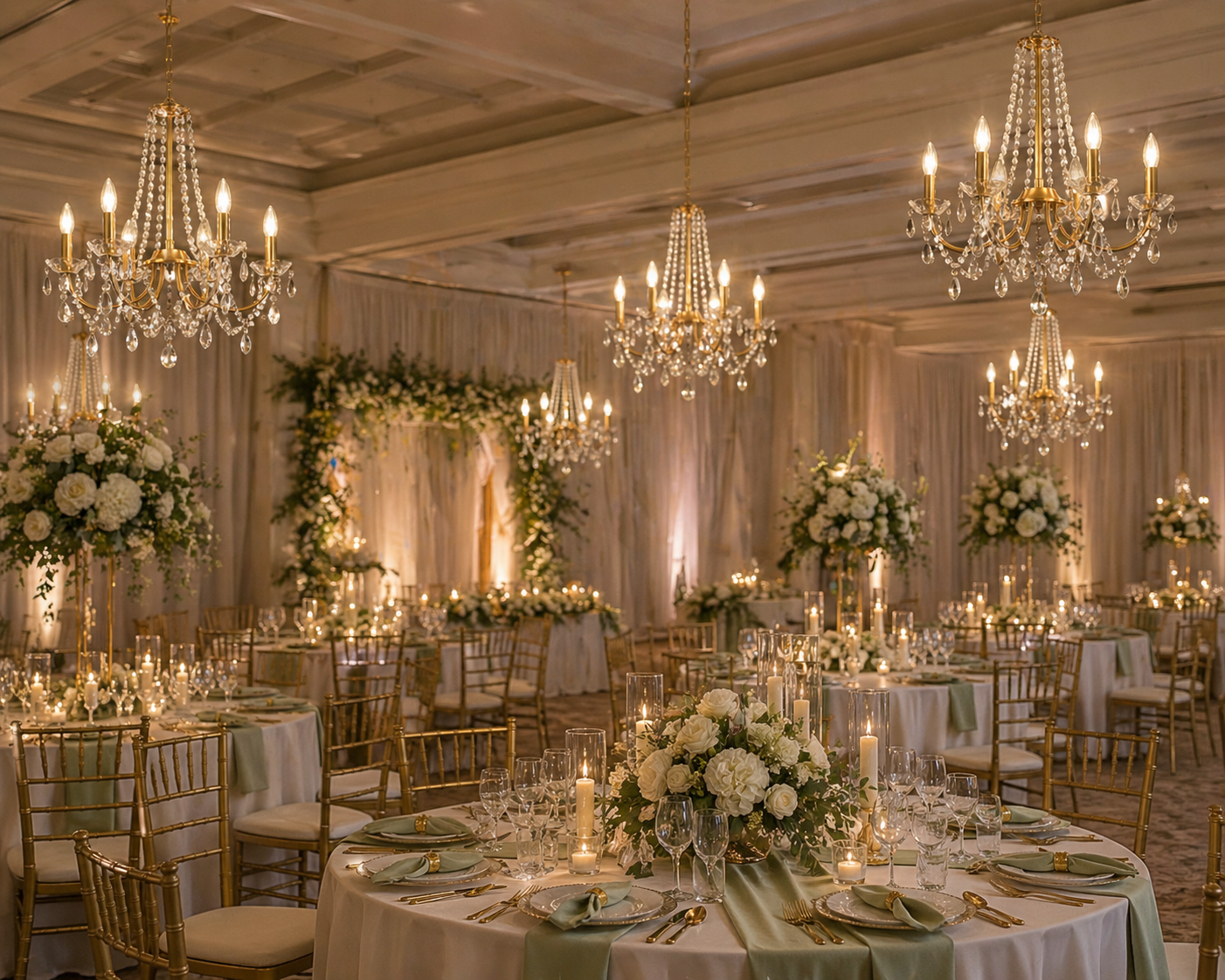 Gold Chandelier