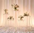 Clear Round Display Stands