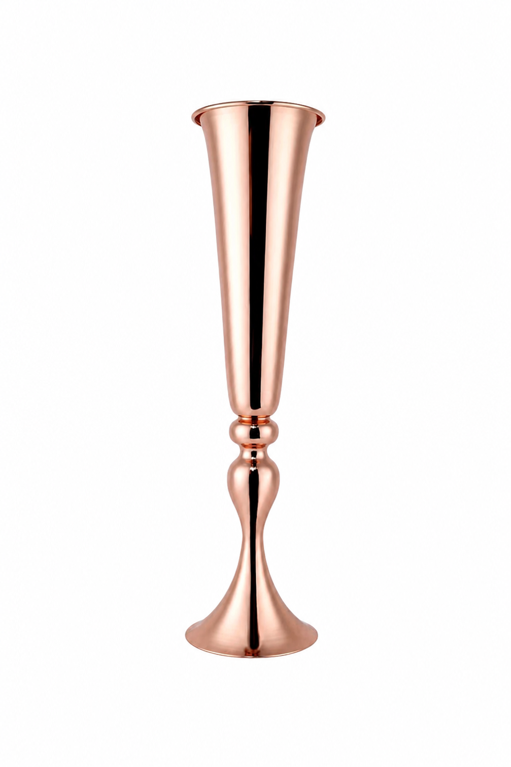 Gold Metal Trumpet Vase