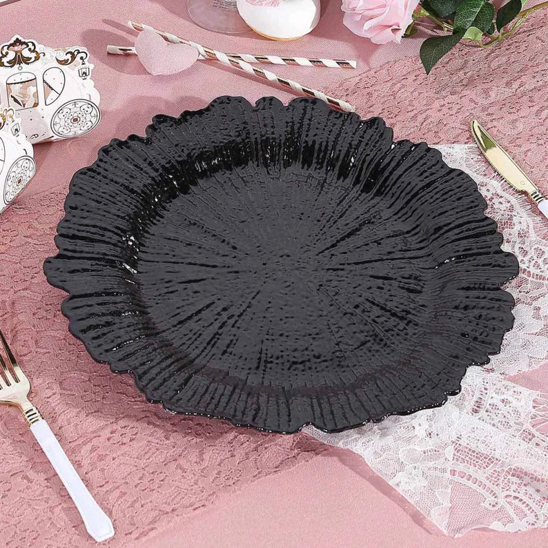 Black Reef Charger Plate